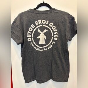 Dutch Bros Charcoal Gray T-shirt size small